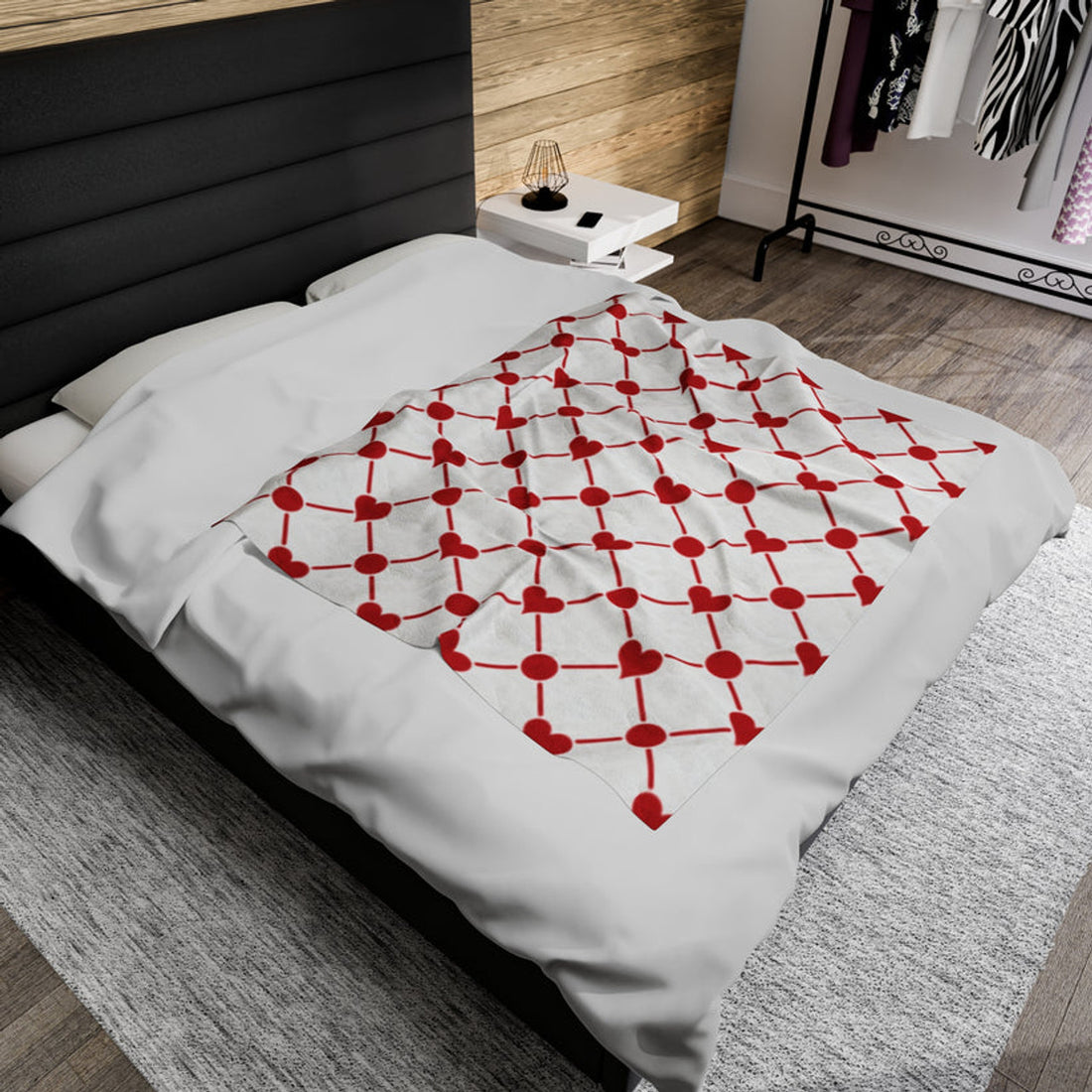 FUNSTUFFPRINT Be My Valentine Plush Blanket