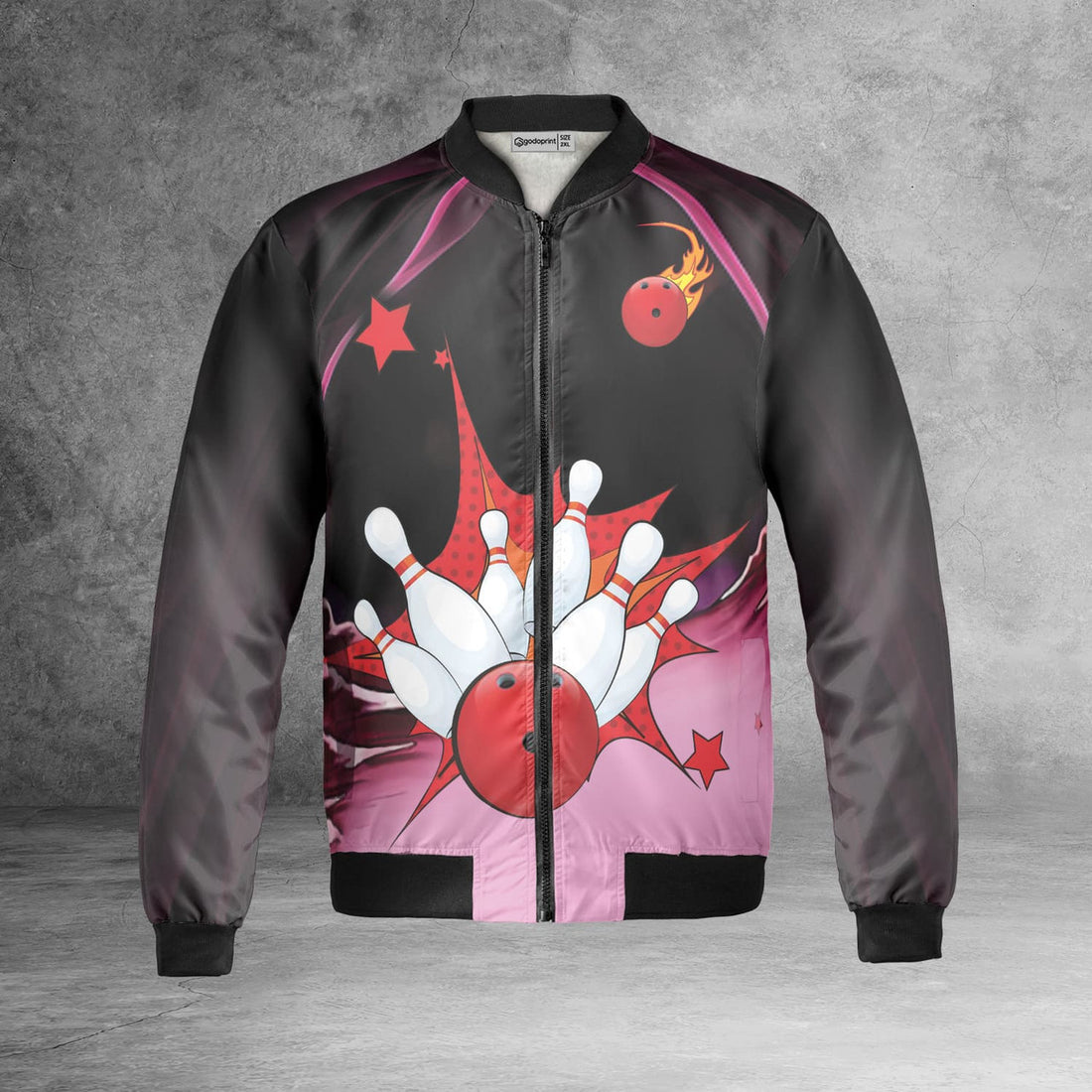 I Just Need To Go Bowling Ignore Fleece Bomber Jacket