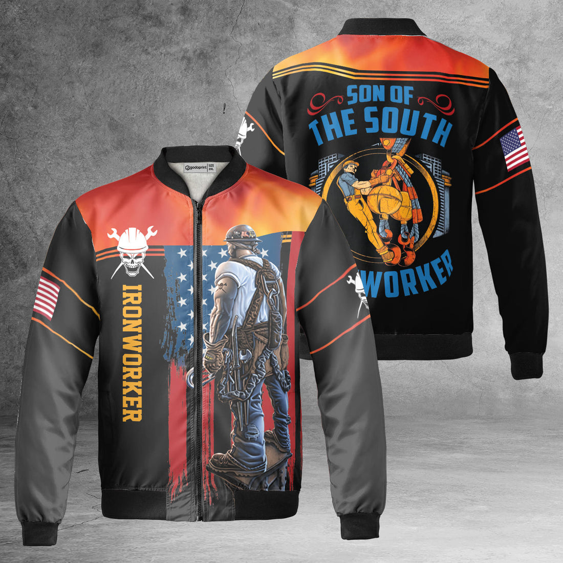 Ironworker Son Of South Fleece Bomber Jacket
