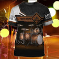 Custom Name 3D Drum Shirt, Best Gift For Drummer, Drummer T-Shirt