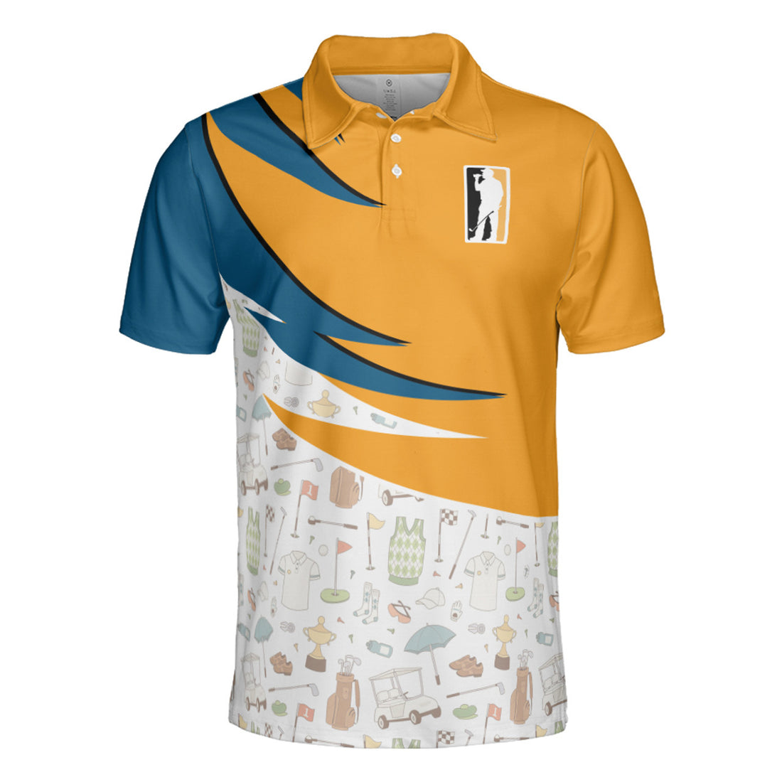 Golf and Beer That's Why I'm Here Polo Shirt Men's Golf Shirts For Golfer Men Tee