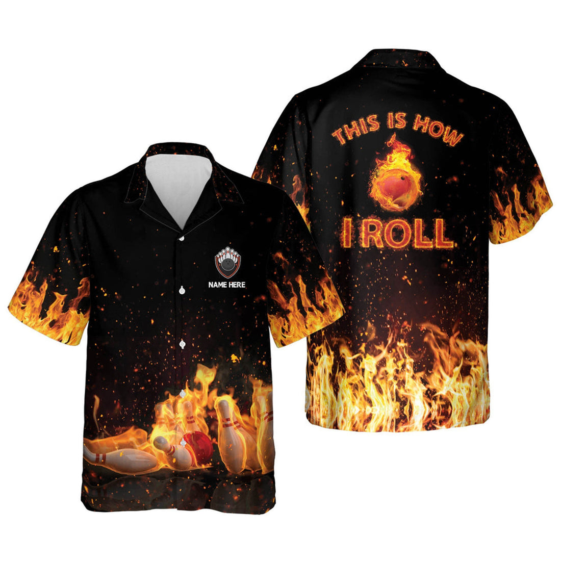 Custom This Is How I Roll bowling Hawaiian Shirt, Bowling Team Shirt, Bowling Gift