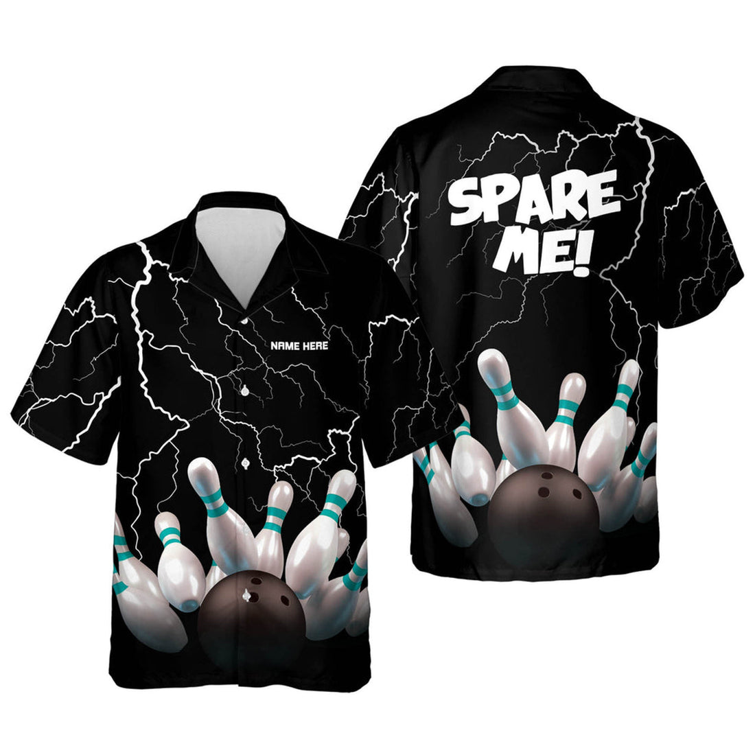 Custom King Pin Bowling Team hawaiian Shirts For Men And Women, Summer gift for Bowling team shirt