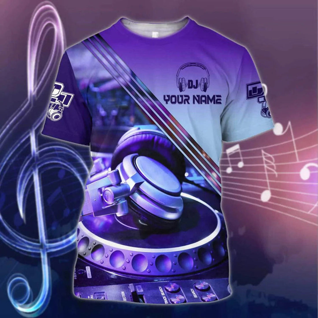 Customized 3D All Over Printed Hoodie For DJ Men Women, Zip Up DJ Design On Hoodie, Dj Shirt