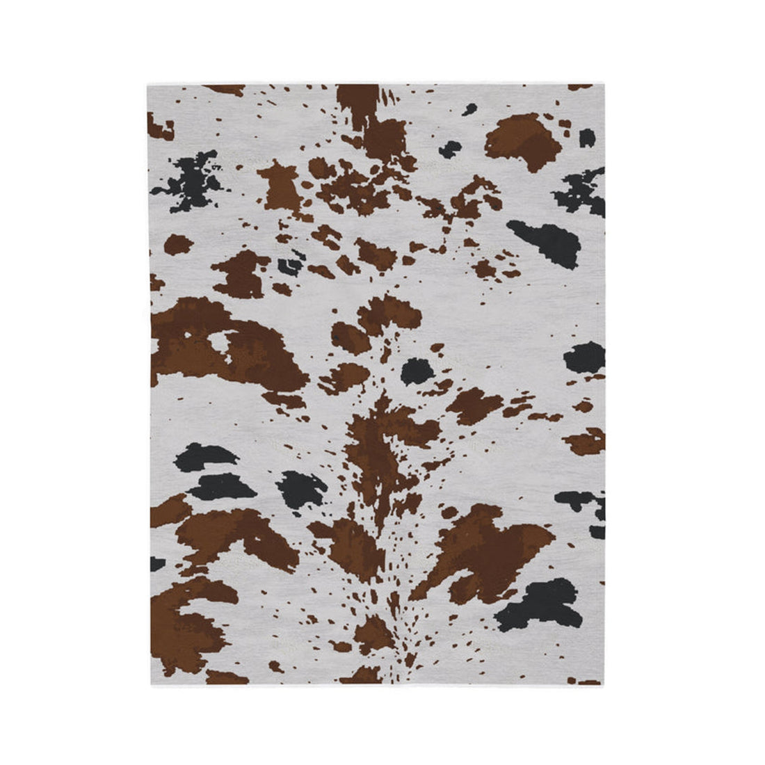 FUNSTUFFPRINT Cowhide Velveteen Plush Blanket