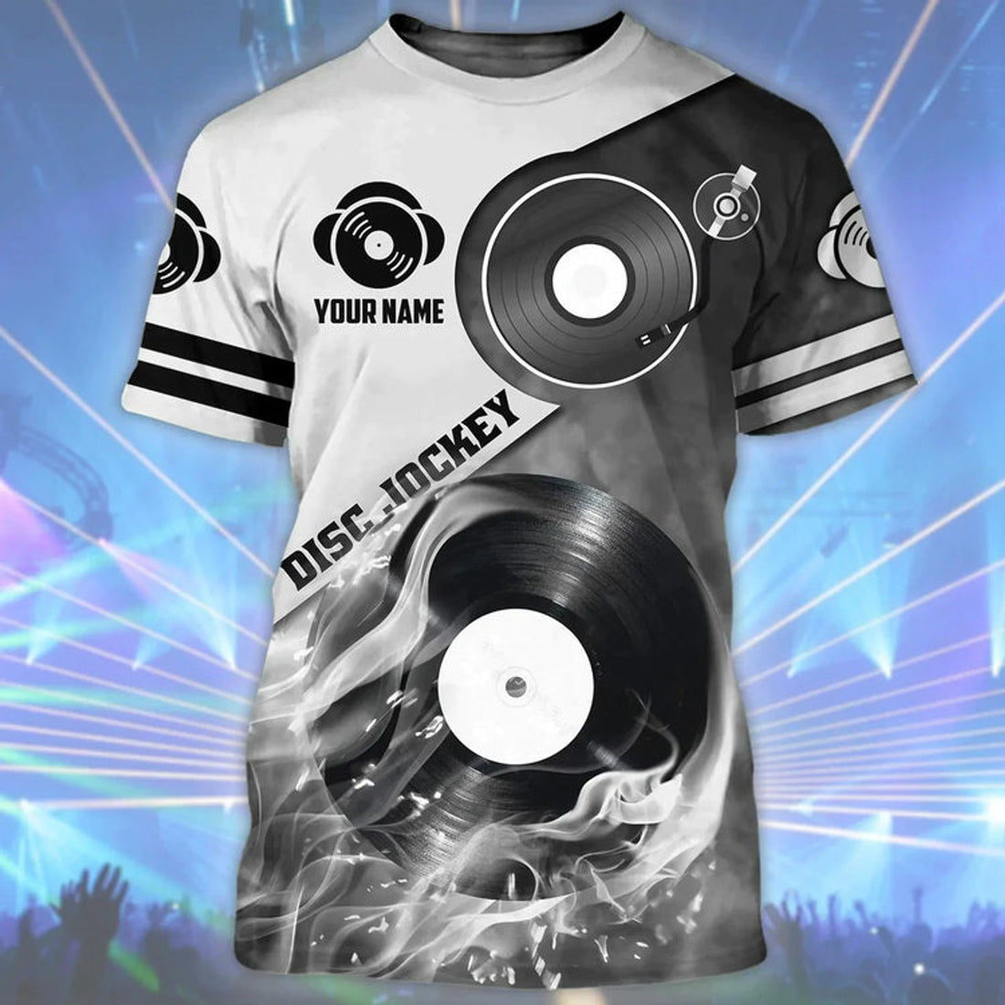 Custom Personalized Colorful 3D Dj Shirt, Disc Jockey Gift, EDM DJ Club Uniform