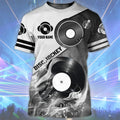 Custom Personalized Colorful 3D Dj Shirt, Disc Jockey Gift, EDM DJ Club Uniform