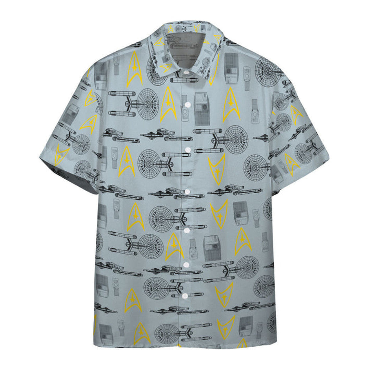Custom 3D S.T Shipyards Gray Custom Hawaiian Shirt, summer aloha shirt, Summer gift for him