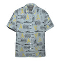 Custom 3D S.T Shipyards Gray Custom Hawaiian Shirt, summer aloha shirt, Summer gift for him