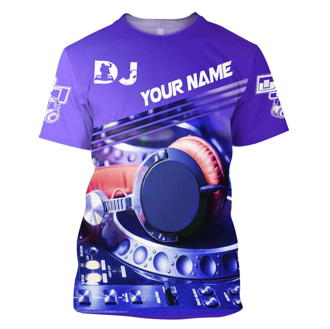 Custom Personalized 3D Print Disc Jockey Hoodie, DJ Shirt For Musican, DJ Lover Gift