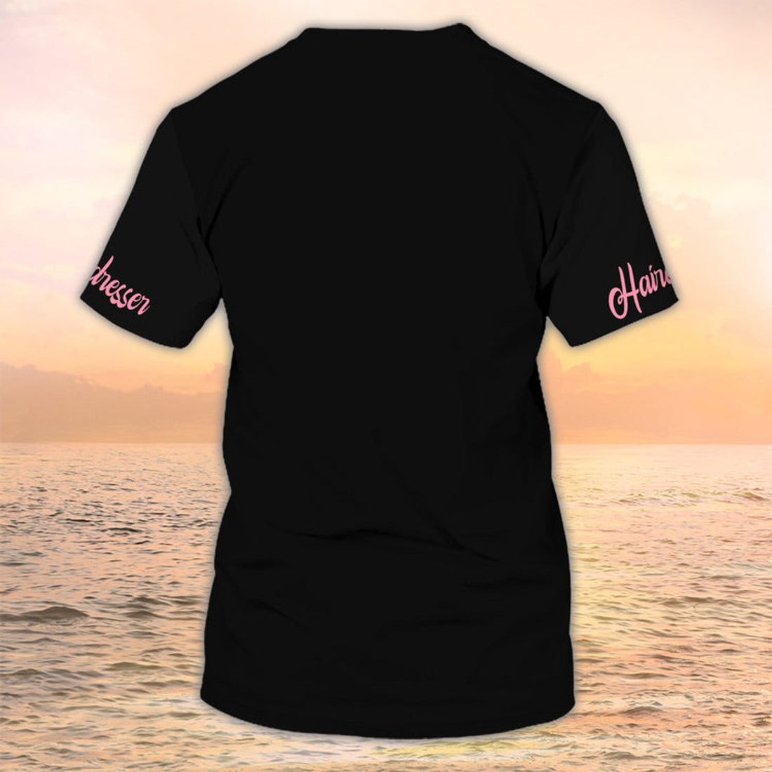 FUNSTUFFPRINT Women Hairdresser Custom T-Shirt Hair Salon Uniform HairstylisT-Shirts 3D T-shirt