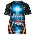 FUNSTUFFPRINT One Nation Under God Patriotic Shirt Men Women American Patriot Tee Shirt 3D T-shirt