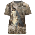 FUNSTUFFPRINT Way Maker Miracle Worker My God T-Shirt Christian Shirt Jesus Lover Gifts 3D T-shirt