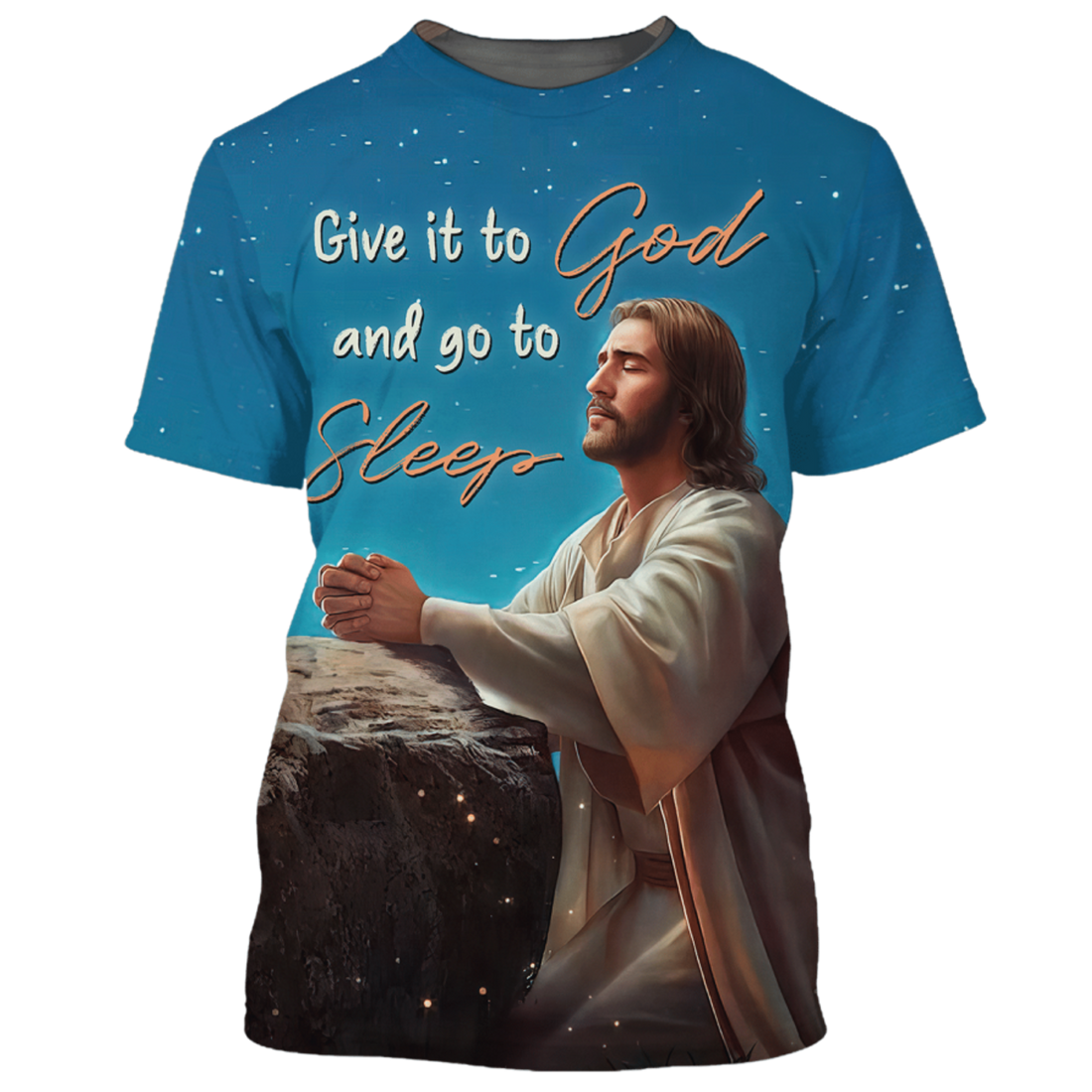 FUNSTUFFPRINT 3D Full Printed God Jesus Shirt Gift It to God And Go To Sleep 3D T-shirt