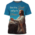 FUNSTUFFPRINT 3D Full Printed God Jesus Shirt Gift It to God And Go To Sleep 3D T-shirt