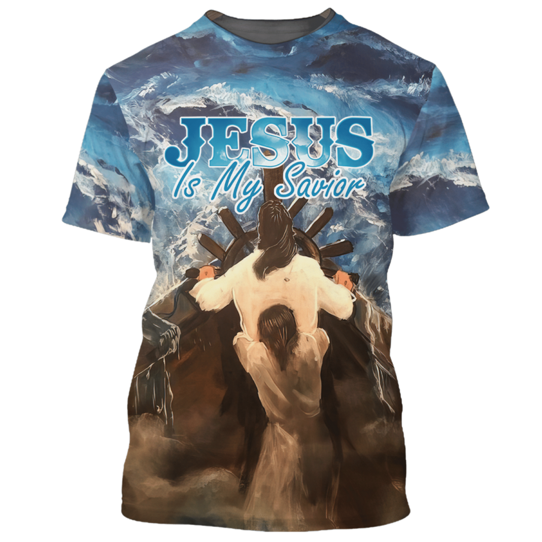 FUNSTUFFPRINT 3D All Over Printed Jesus Is My Savior T-Shirt Love Jesus God Shirts 3D T-shirt
