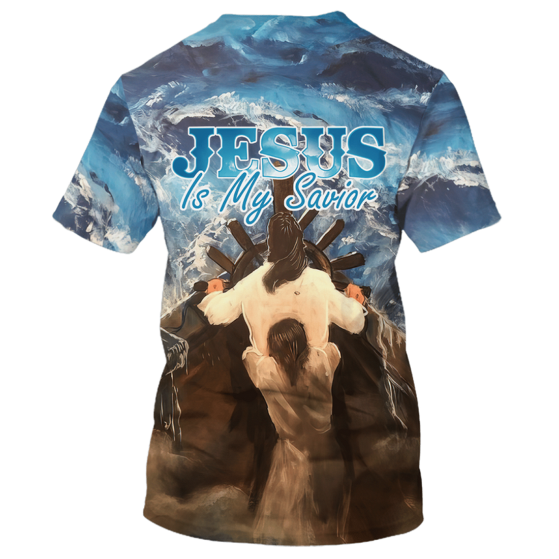 FUNSTUFFPRINT 3D All Over Printed Jesus Is My Savior T-Shirt Love Jesus God Shirts 3D T-shirt
