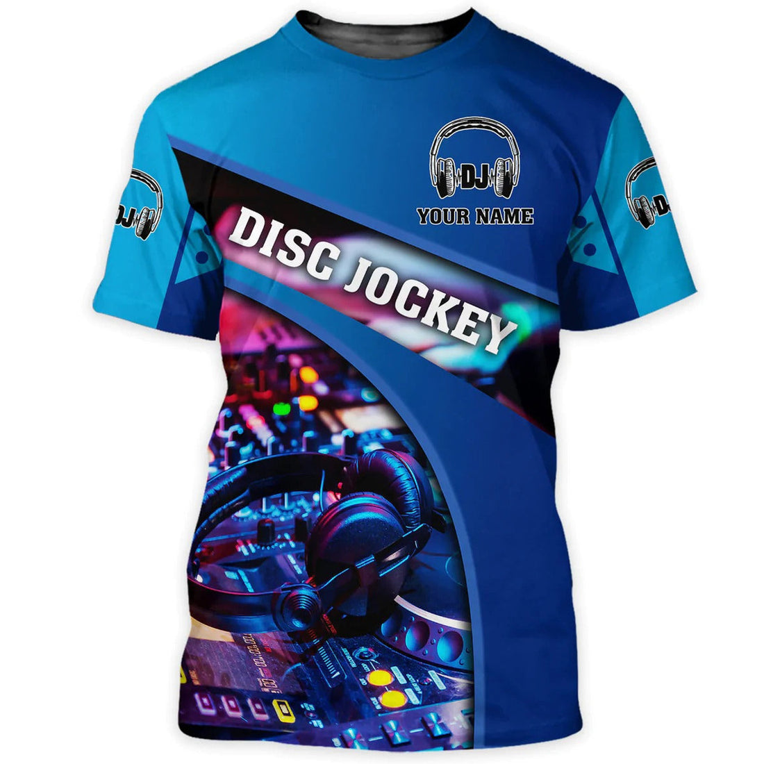 FUNSTUFFPRINT Custom 3D Printed DJ Hoodie, DJ T-Shirt, Gift For A DJ Boyfriend 3D T-shirt