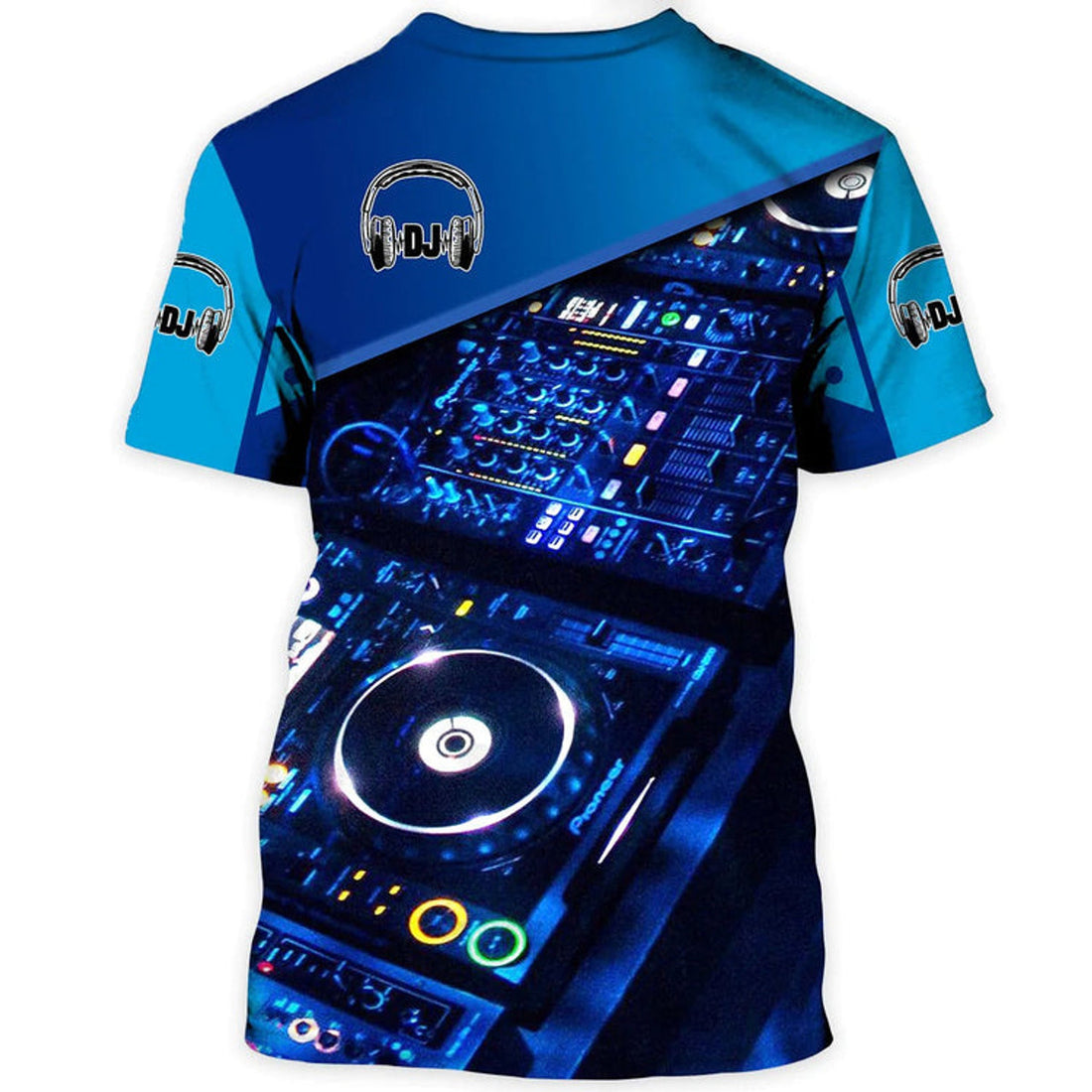 FUNSTUFFPRINT Custom 3D Printed DJ Hoodie, DJ T-Shirt, Gift For A DJ Boyfriend 3D T-shirt