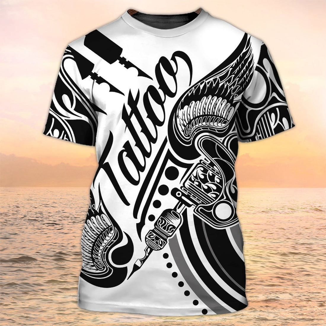 FUNSTUFFPRINT Tattoo Is My Life, Tattooist T-Shirts, Tattoo Style Shirt Tattoo Shop Uniform 3D T-shirt