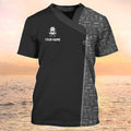 FUNSTUFFPRINT Dog Groomer T-Shirt Dog Grooming Shirt Pet Grooming Salon Uniform 3D T-shirt