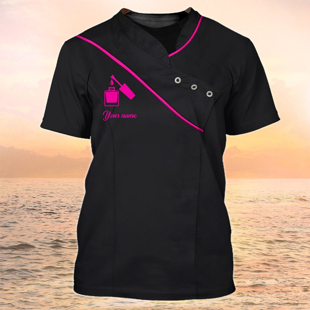 FUNSTUFFPRINT Nail Hustler Shirt Manicurist Custom T-Shirt Pink Ver 3D T-shirt