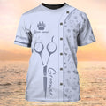 FUNSTUFFPRINT Dog Groomer T-Shirts Grooming Custom Shirts Pet Salon Uniform I Am Dog Grommer 3D T-shirt
