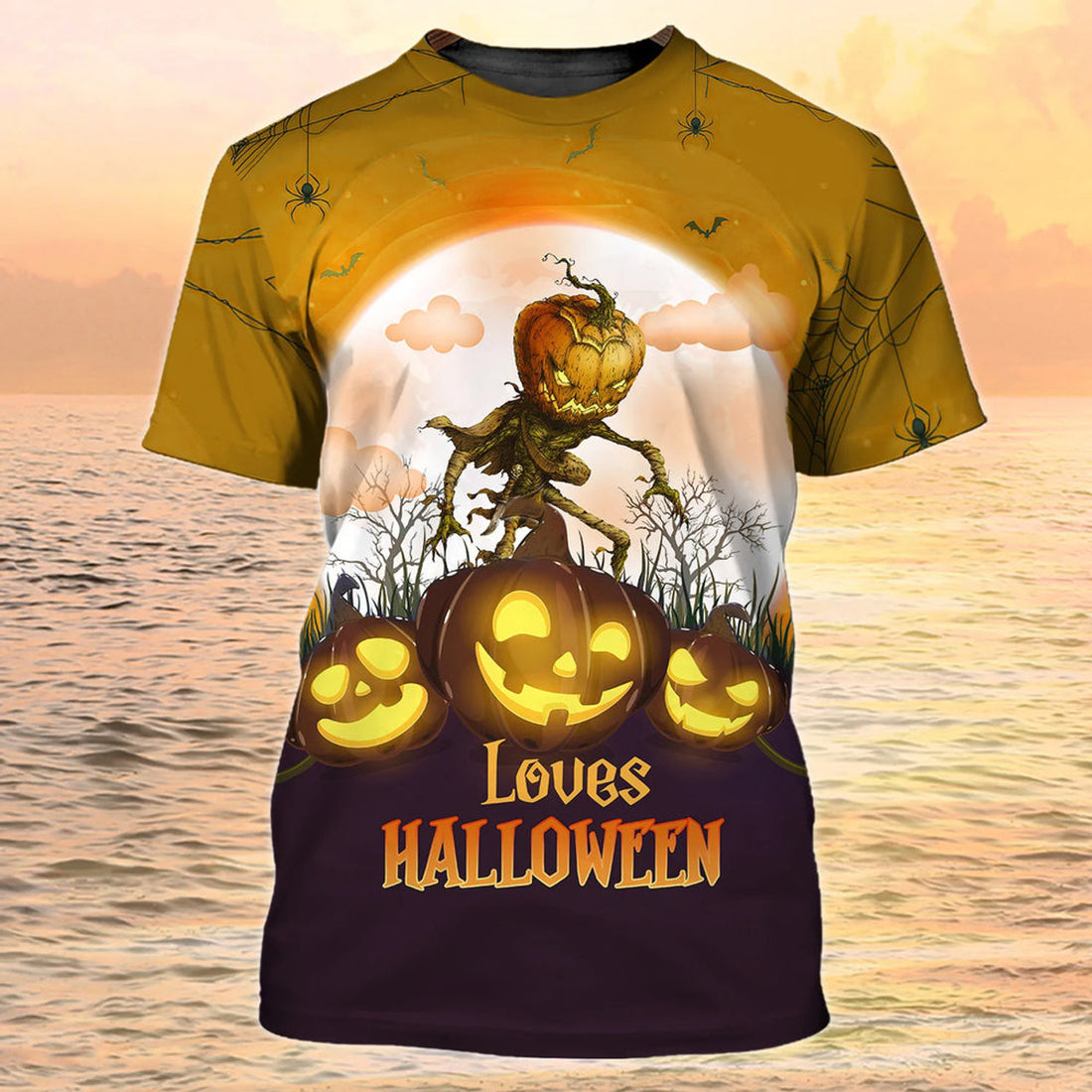 Loves Halloween T-Shirt 3D Pumpkin Shirt For Halloween