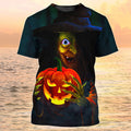 3D All Over Print Funny Pumpkin Halloween T-Shirt Unisex Shirt For Halloween