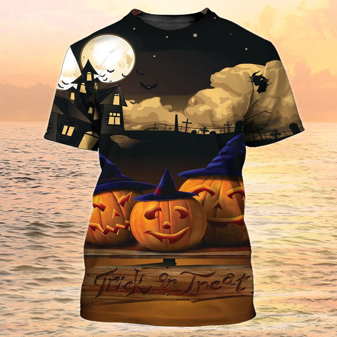 3D Trick Or Treat T-Shirt Halloween T-Shirt Funny Halloween Shirts