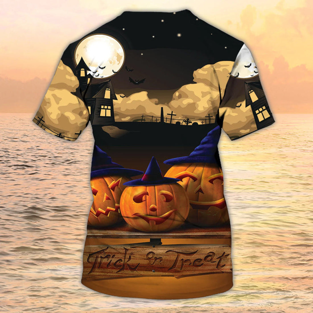 3D Trick Or Treat T-Shirt Halloween T-Shirt Funny Halloween Shirts