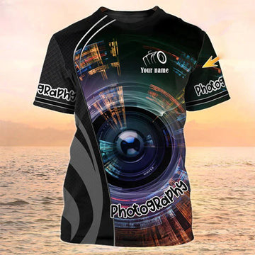 Custom Photography Shirts Camera Shirts Photographer Custom T-Shirt Gift For Camera Lover
