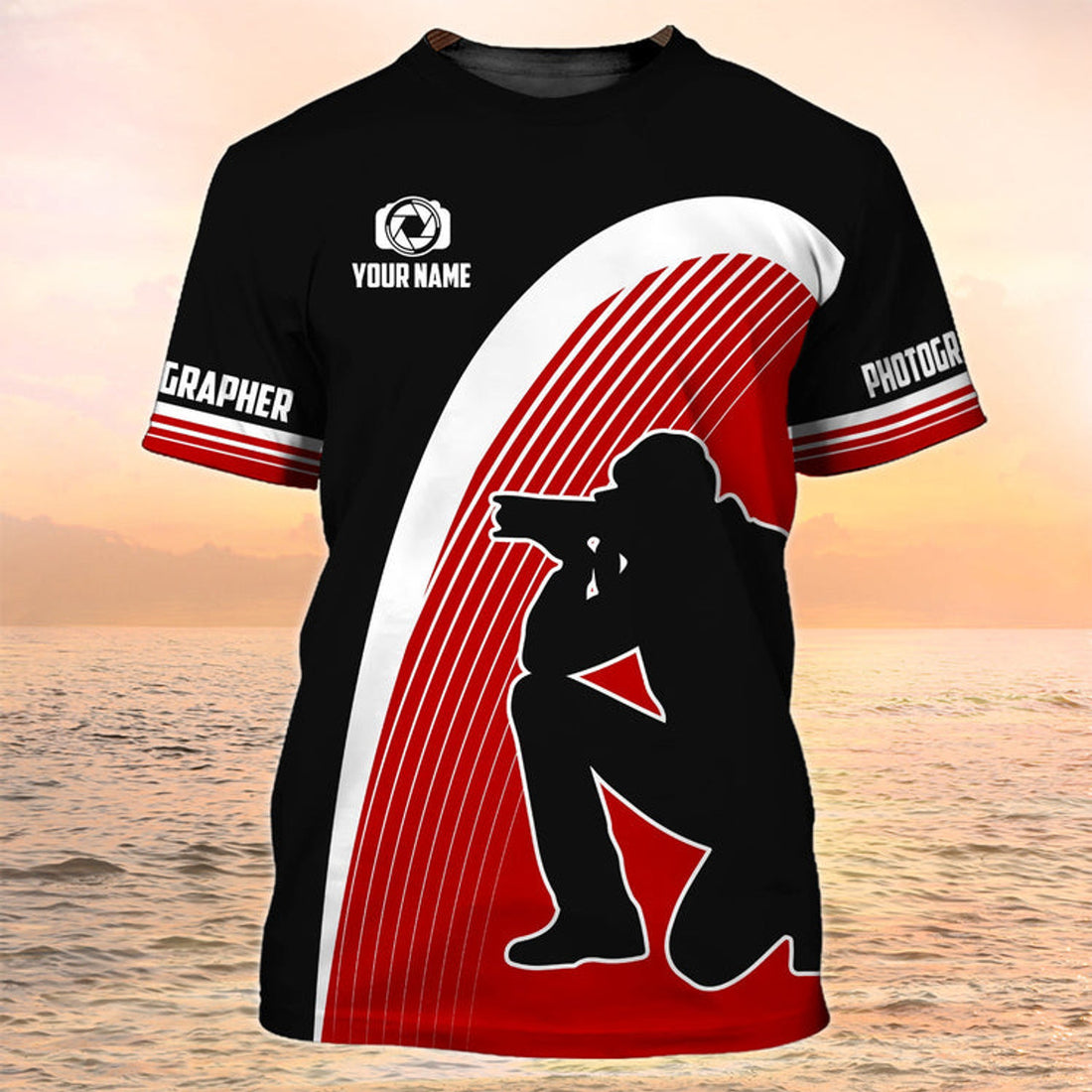 FUNSTUFFPRINT Photography Shirt Cameraman Shirt 3D All Over Print Gift For Photographer 3D T-shirt