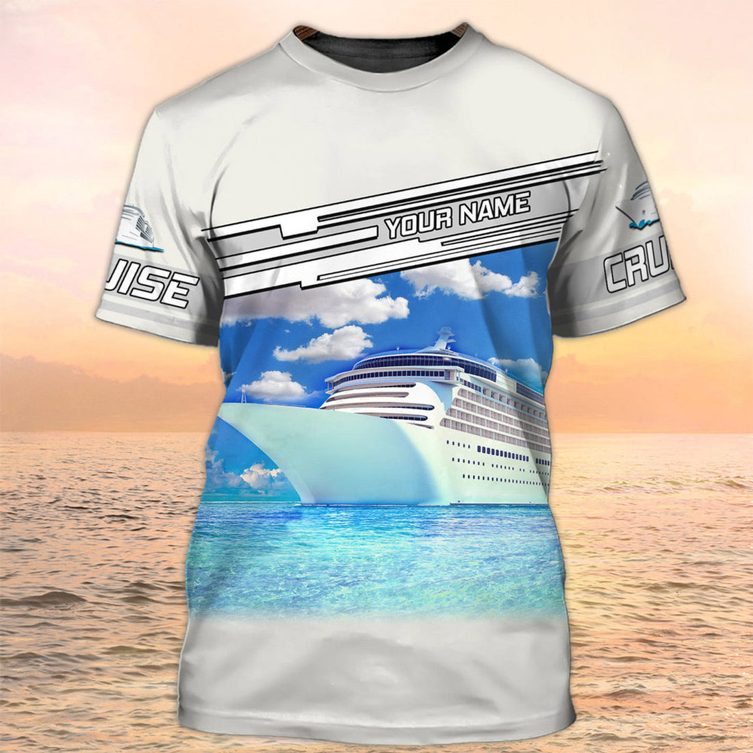 FUNSTUFFPRINT 3D All Over Printed Cruise T-Shirt, Cruise Ship T-Shirts, Cruise Custom T-Shirt Men Women 3D T-shirt