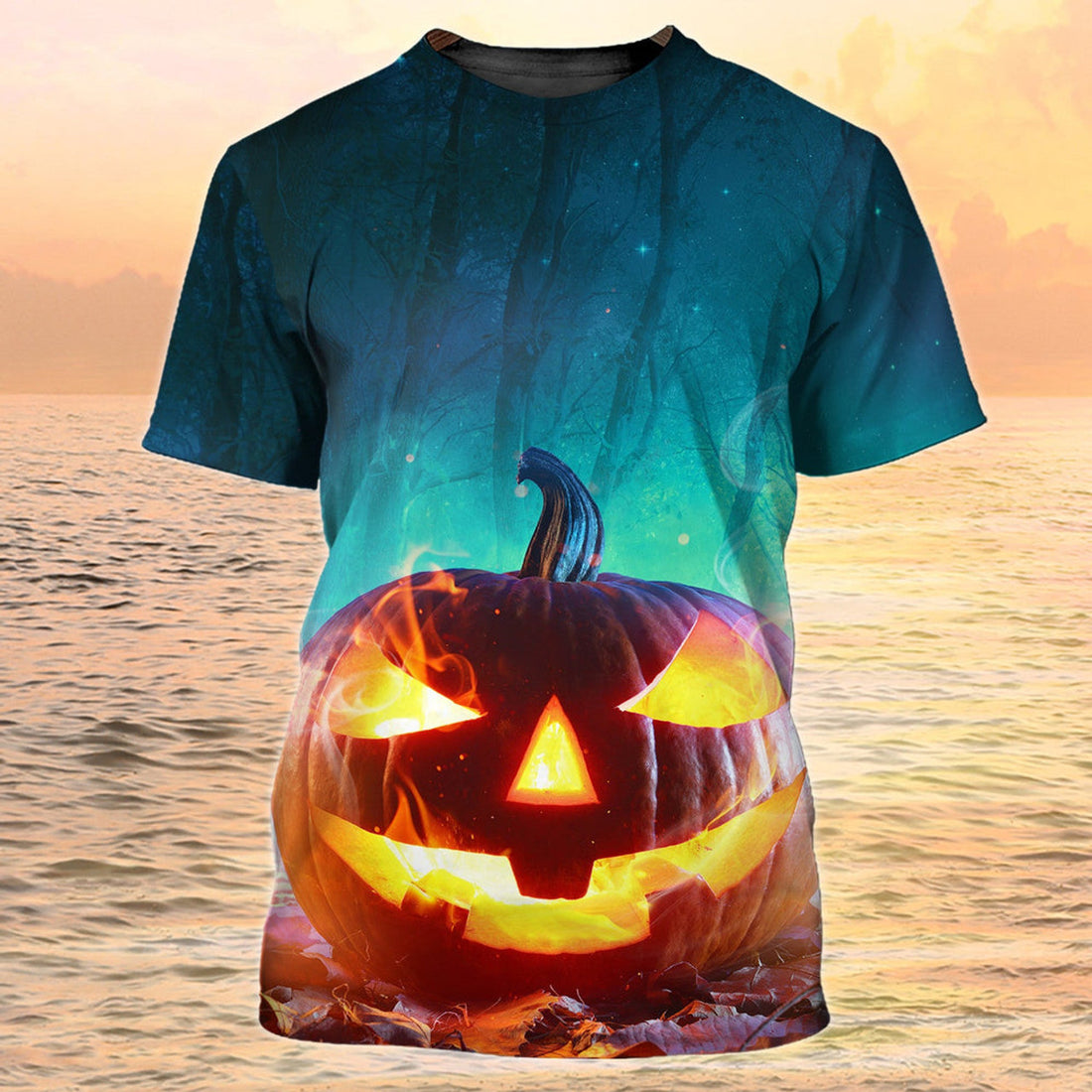 FUNSTUFFPRINT 3D All Over Print Pumpkin On Shirt Men Women 3D T-shirt