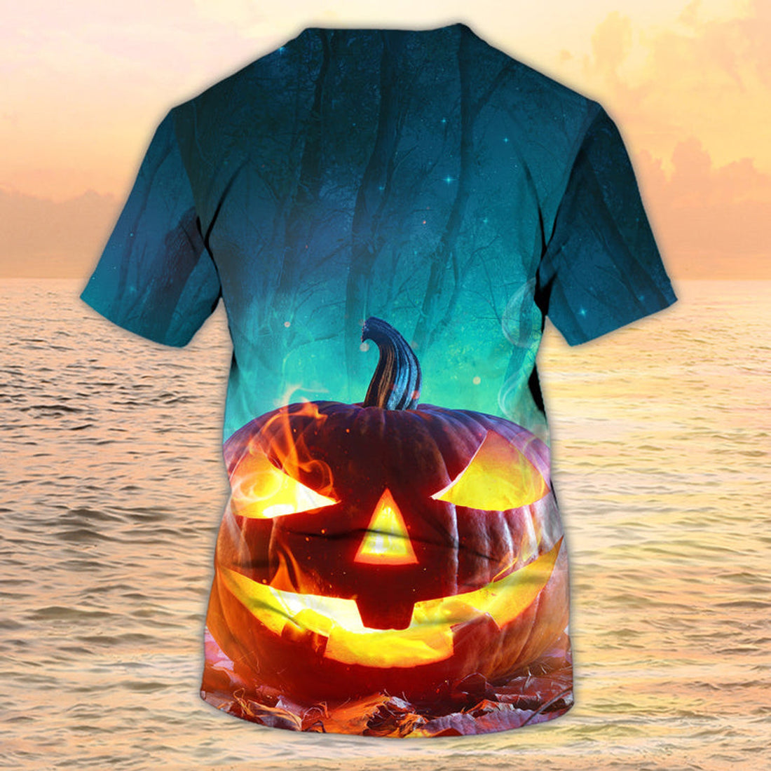 FUNSTUFFPRINT 3D All Over Print Pumpkin On Shirt Men Women 3D T-shirt