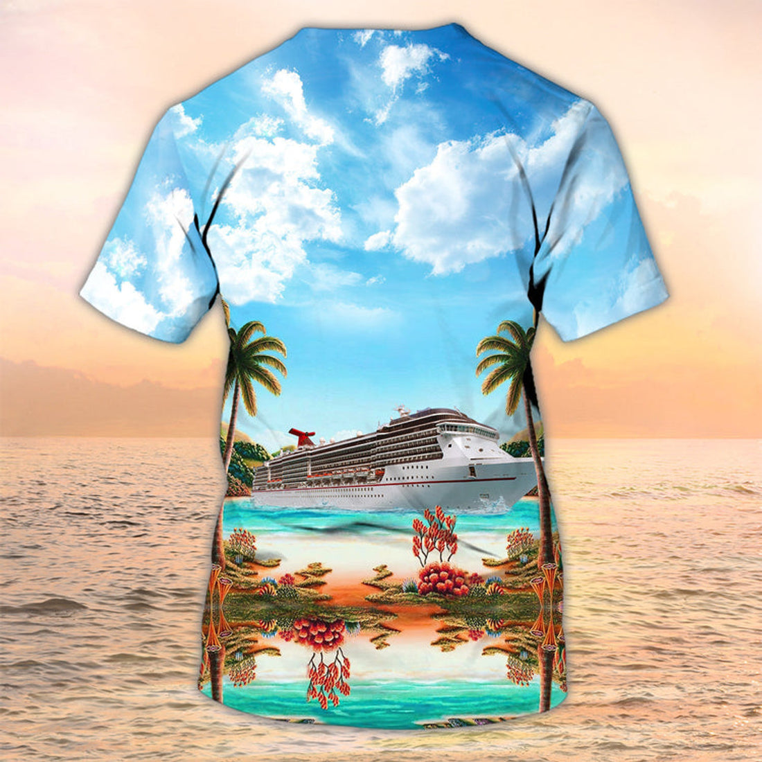 FUNSTUFFPRINT Cruise Trip T-Shirts, Cruise T-Shirt 3D All Over Print Cruise Custom T-Shirt For Friend 3D T-shirt