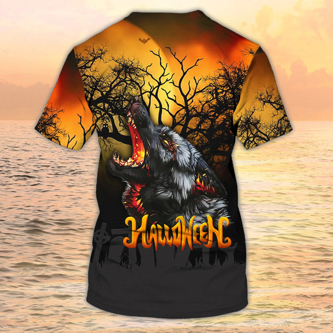 Wolf Halloween 3D T-Shirt Halloween T-Shirt For Him Best Gift Halloween
