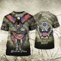 FUNSTUFFPRINT Veteran Honor The Fallen 3D Hawaii Shirt, American Veteran Hoodie, Veteran Design On Clothing 3D T-shirt
