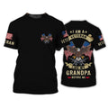 FUNSTUFFPRINT I Am A Veteran Like My Grandpa Before Me Shirt, 3D Veteran Shirt, Veteran Apparel For Him 3D T-shirt