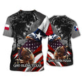 FUNSTUFFPRINT Veteran Texas Shirt, God Bless Texas Hoodie, Veteran Texas Unisex 3D T-shirt