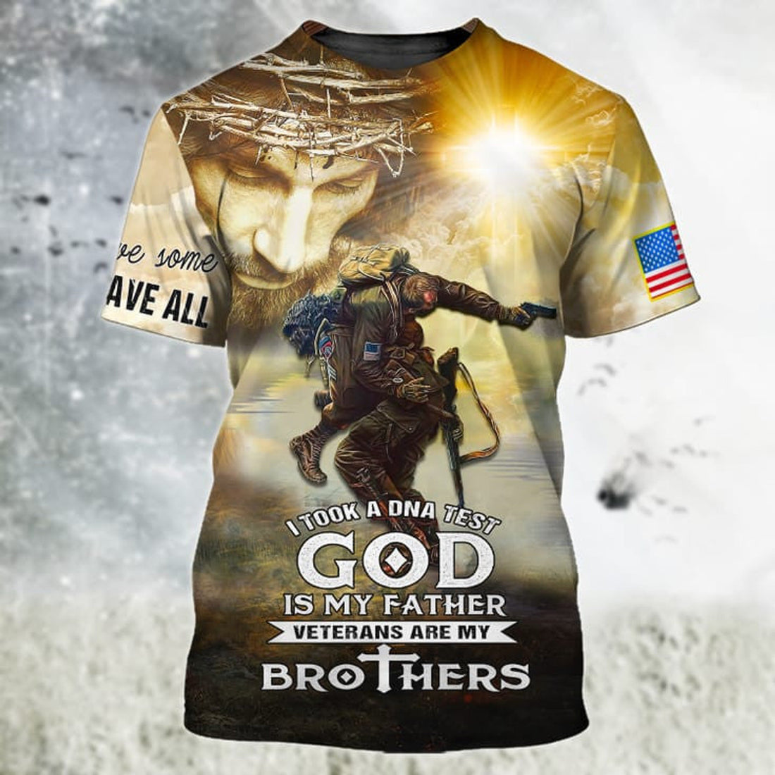 FUNSTUFFPRINT 3D All Over Print Veteran Are My Brother Hoodie, Veteran Bomber, T-Shirt For Veteran Man 3D T-shirt