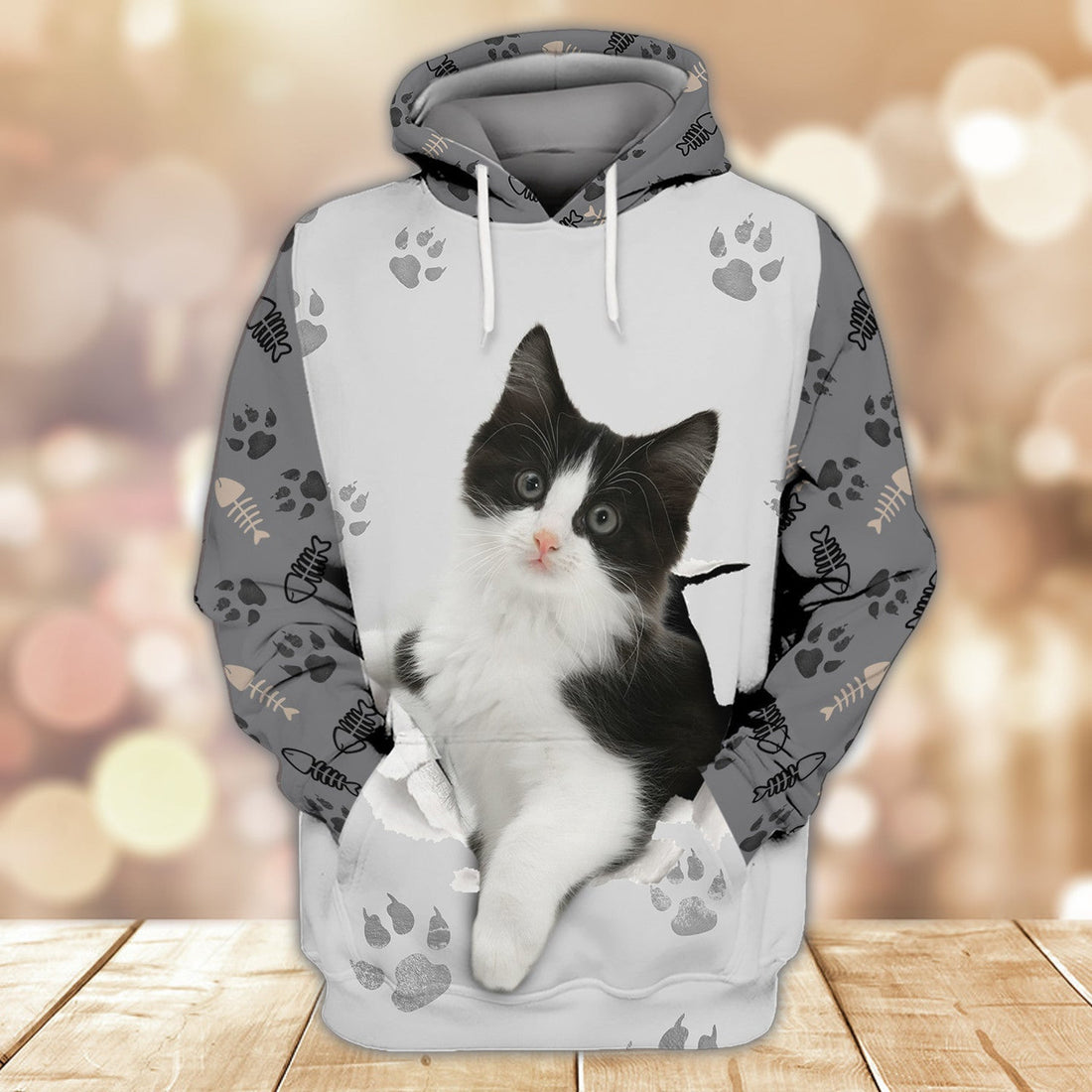 FUNSTUFFPRINT Tuxedo Cats Shirts Design 3D Hoodie and Zip Hoodie