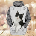 FUNSTUFFPRINT Tuxedo Cats Shirts Design 3D Hoodie and Zip Hoodie
