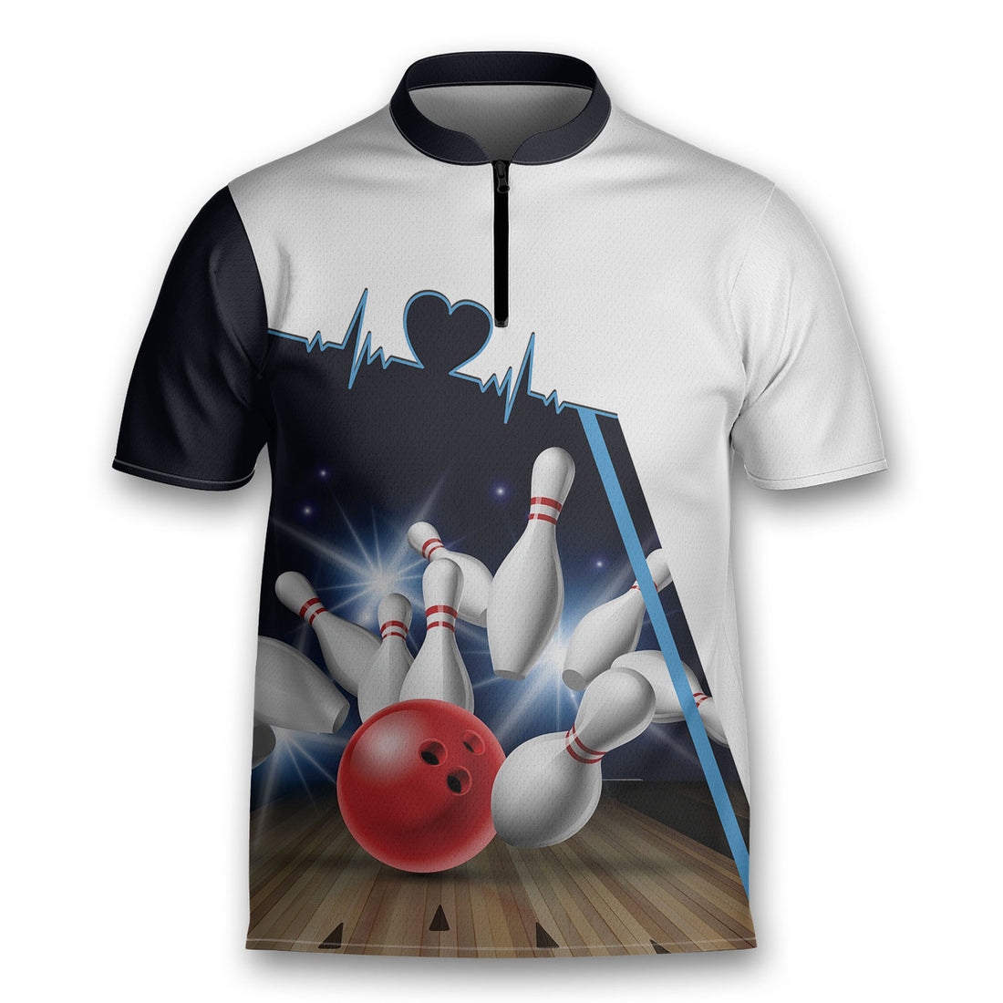 Custom Life Is Like Bowling Keep Your Eyes On The Balls Bowling Jersey Shirt Flame Bowling Polo