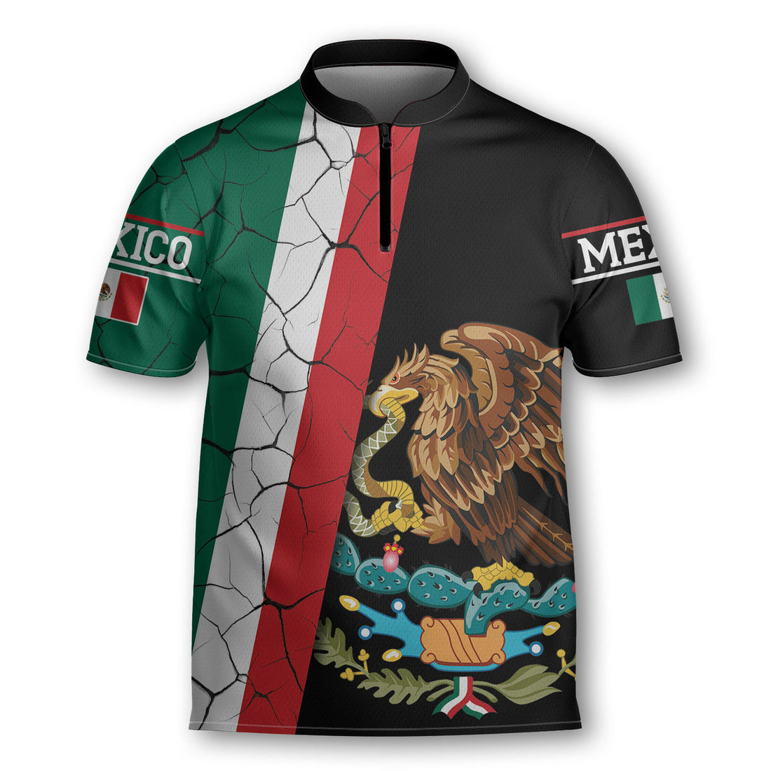 Personalized Mexico American Grown With Mexican Roots Bowling Jersey Polo