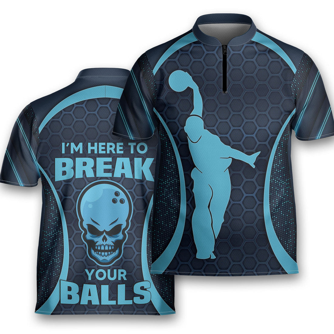 I’m Here To Break Your Balls Bowlers Polo Bowling Jersey