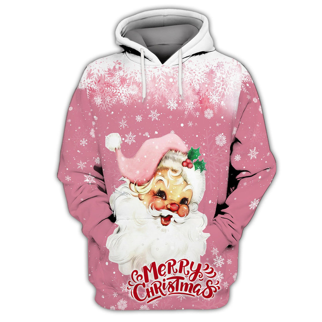 FUNSTUFFPRINT Santa Claus Christmas Printed Unisex Merry Christmas 3D Hoodie and Zip Hoodie