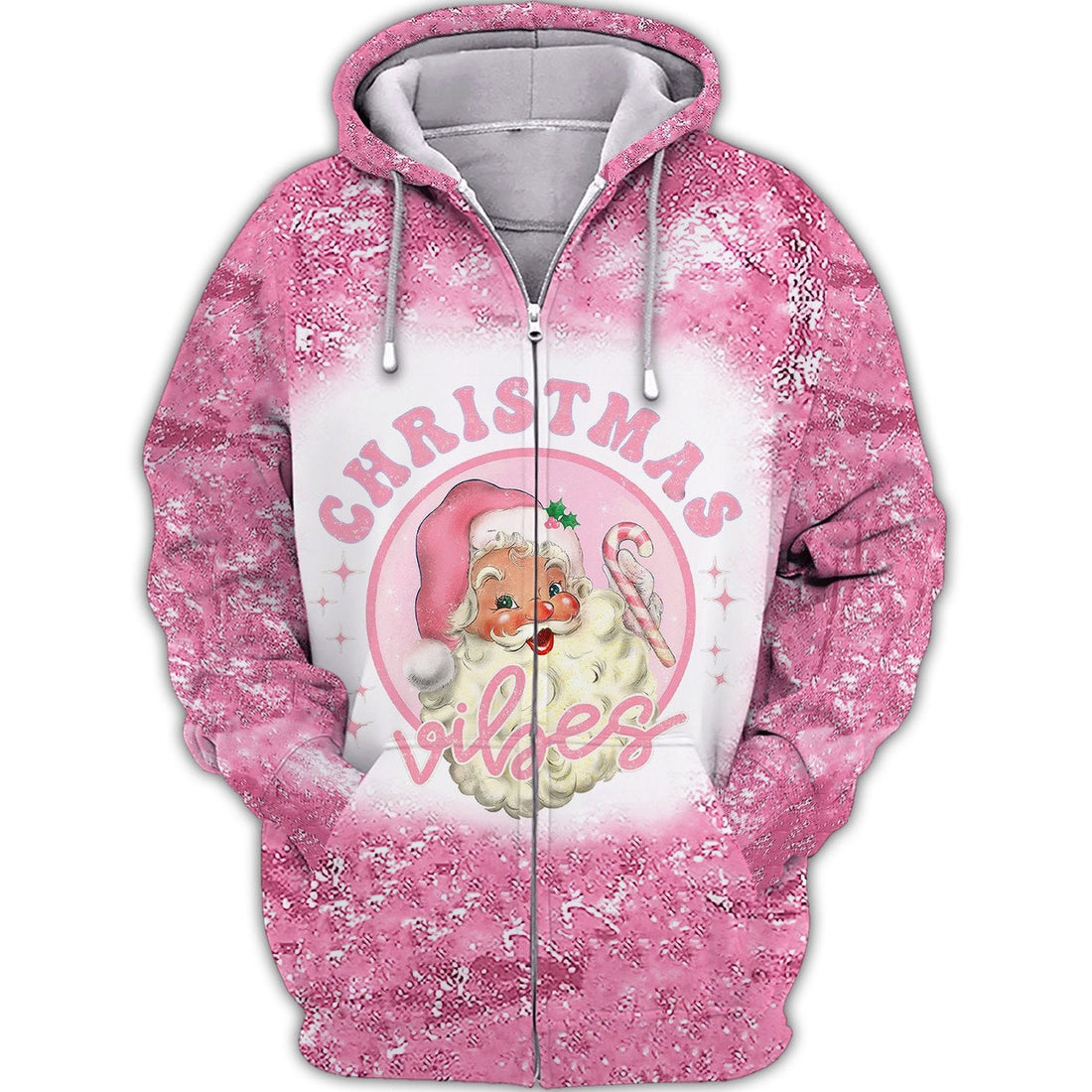 FUNSTUFFPRINT Santa Claus Christmas 3D Printed Unisex Merry Christmas 3D Hoodie and Zip Hoodie