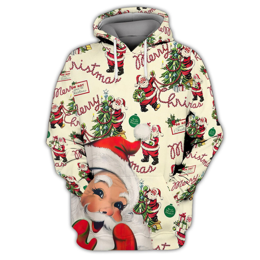 FUNSTUFFPRINT Santa Gift Unisex Merry Christmas Hoodie 3D Hoodie and Zip Hoodie